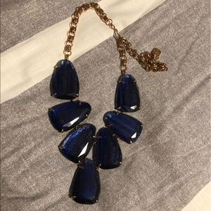 Navy Blue Kendra Scott Harlow Statement Necklace